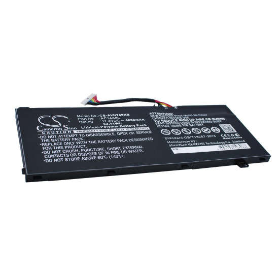 Батерия  за лаптоп Acer Aspire Nitro V15 VN7-571G VN7-572G VN7-591G VN7-592G i V17 VN7-791G VN7-792G AC14A8L, 11.4V, 4600mAh CAMERON SINO