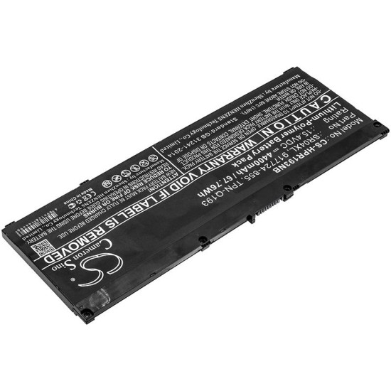 Laptop Battery for HP Omen 15-ce000ng; Pavilion 15-CE015DX  SR04XL LiPo  15,4V 4400mAh CAMERON SINO