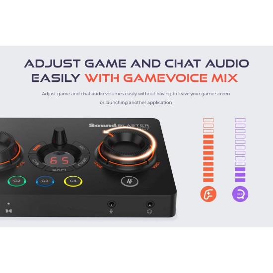 Sound card Creative Sound Blaster GC7, USB-C, Super X-FI, PC, Mac, PS 4/5, Xbox, Nintendo Switch