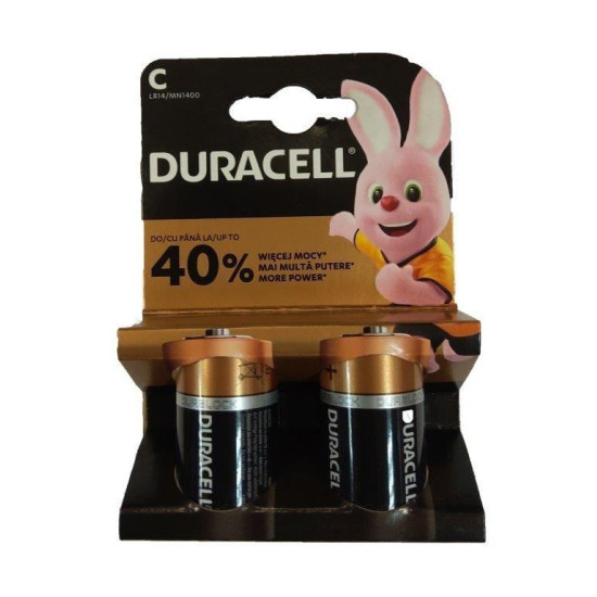 DURACELL Alkaline battery LR14 / 2 pcs. pack / 1.5V 