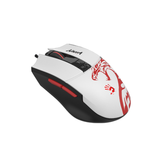 A4tech Gaming mouse bloody L65 Max,12000 cpi, Naraka, Black/white