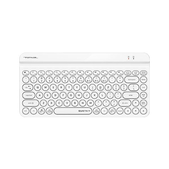 Wireless Keyboard A4TECH FBK30, Bluetooth & 2.4G, White, Smartphone Cradle