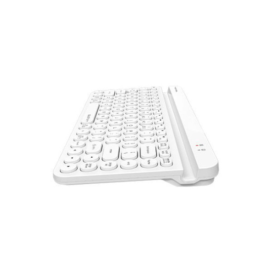 Wireless Keyboard A4TECH FBK30, Bluetooth & 2.4G, White, Smartphone Cradle