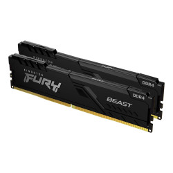Memory Kingston FURY Beast Black 32GB(2x16GB) DDR4 3200MHz KF432C16BBK2/32