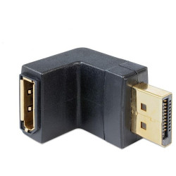 Delock Adapter DisplayPort male > DisplayPort female angled down