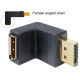 Delock Adapter DisplayPort male > DisplayPort female angled down