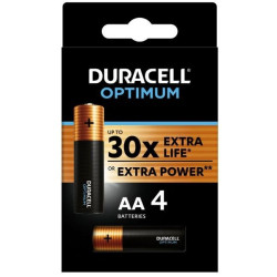 DURACELL OPTIMUM Alkaline Battery LR6 / 4 pcs. pack / 1.5V