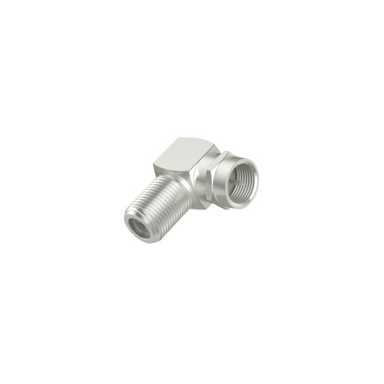 Hama Satellite Receiver Adapter, F-Plug - F-Socket, 90°