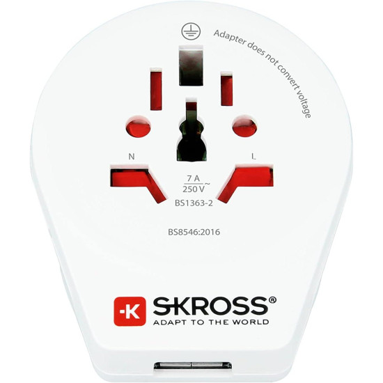 Адаптер SKROSS 1500267, World to UK, 220V