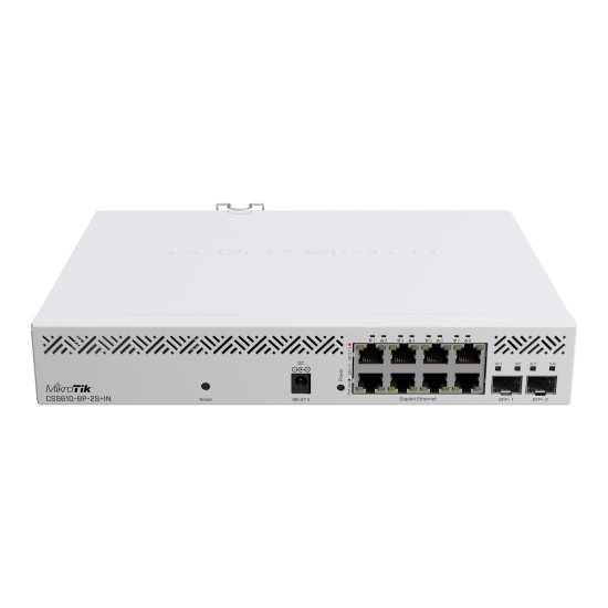 Суич MikroTik CSS610-8P-2S+IN, 8 x Gigabit Ethernet ports, 2 x SFP