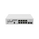 Суич MikroTik CSS610-8G-2S+IN, 8 x Gigabit Ethernet ports, 2 x SFP, PoE in