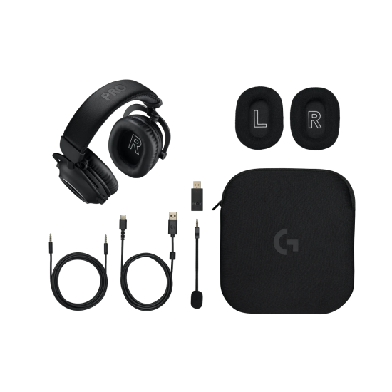 Gaming Headset Logitech PRO X 2 Wireless LIGHTSPEED, Black