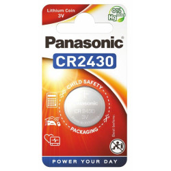 Lithium Button Battery PANASONIC CR2430 3V 1 pcs in blister /price for 1 battery/  GP