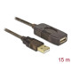 Delock Cable USB 2.0 Extension, active 15 m