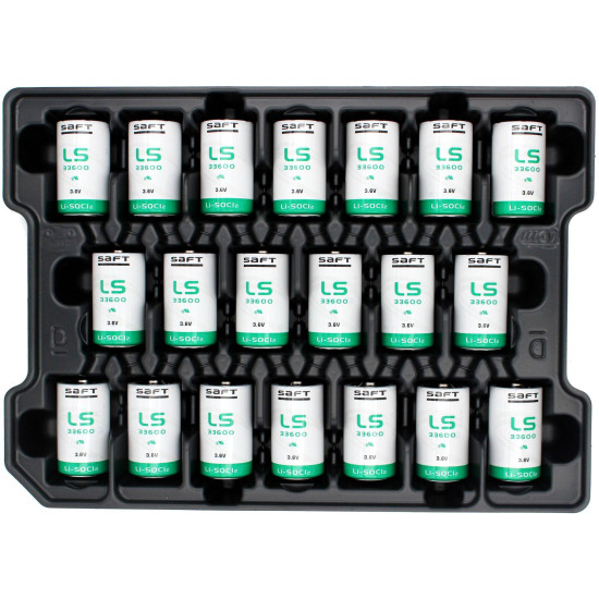 Lithium thyonil chlorid battery SAFT LSH20, LS33600 3,6V R20 17Ah STD   /with cup/