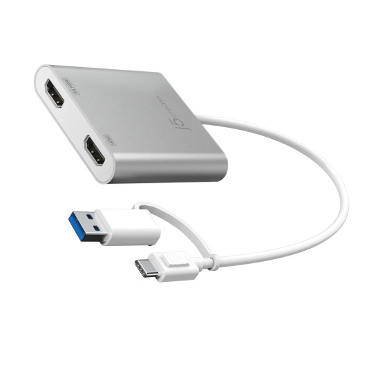 j5create USB-C to Dual HDMI Multi-Monitor Adapter