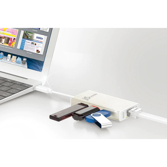J5create USB-C Multi-Adapter Gigabit Ethernet / USB 3.1 HUB