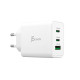 Мрежово зарядно j5create JUP3365E 65W, 3 порта, USB-C, USB-A