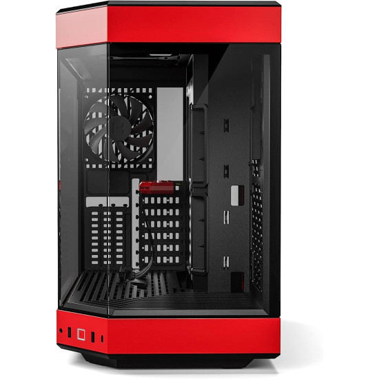 Case HYTE Y60 Tempered Glass, Mid-Tower, Black and Red