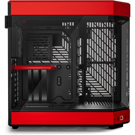 Case HYTE Y60 Tempered Glass, Mid-Tower, Black and Red