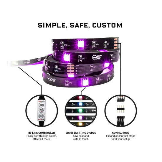 RGB Strip KontrolFreek Gaming Lights Kit, USB (2.74m)