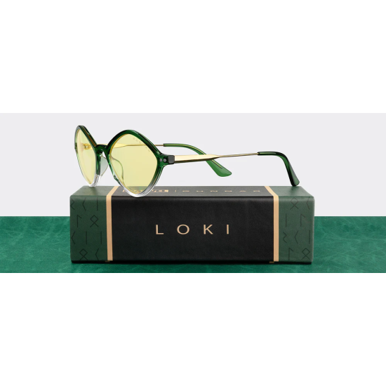 Computer glasses GUNNAR Loki Asgard Edition - Emerald Gold Amber