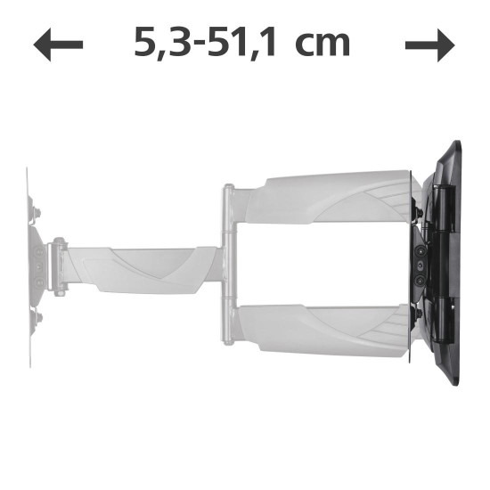 Hama TV Wall Bracket, Swivel, Tilt, Pull-out, 122 cm (48