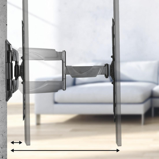 Стенна стойка за TV FULLMOTION, 165 см (65