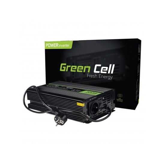 Инвертор UPS GREEN CELL, 12V, 300W/600W, Pure Sine Wave
