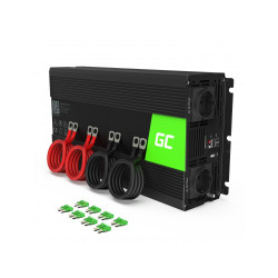 Инвертор GREEN CELL, 12/220V, DC/AC, 2000W/4000W, Чиста синусоида