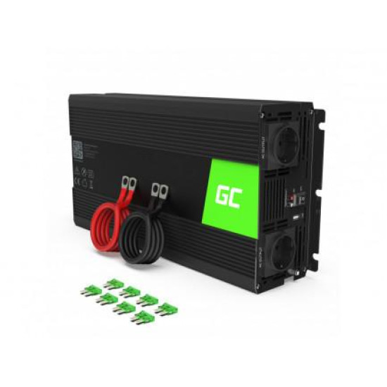 Inverter 12/220 V  DC/AC 1500W/3000W  Pure sine wave GREEN CELL