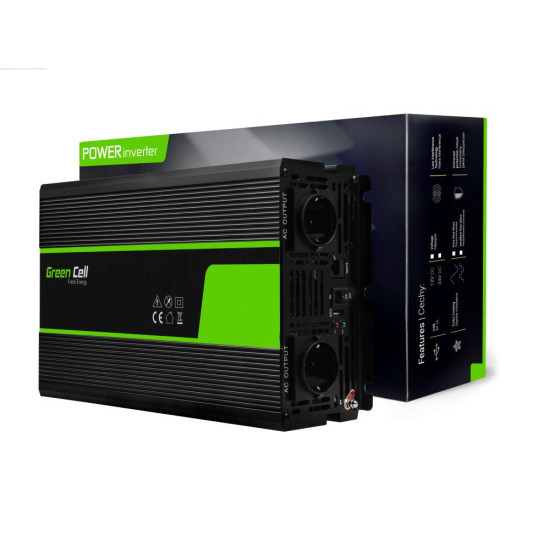 Inverter 12/220 V  DC/AC 1500W/3000W  Pure sine wave GREEN CELL