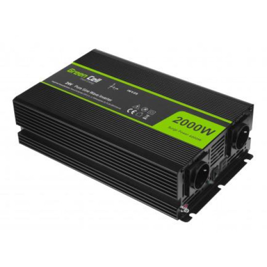 Inverter GREEN CELL 24V/2000W Pure sine wave