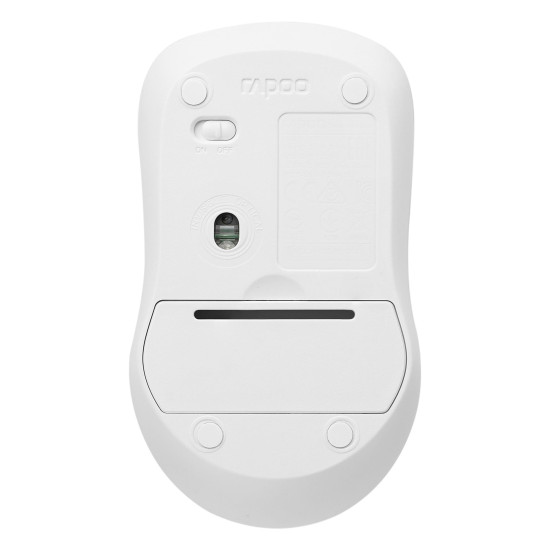 Wireless optical Mouse RAPOO 1680, Silent, 2.4GHz, White