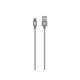 Skross USB to Micro USB Cable, Metal Braiding, 1.2 m, Grey