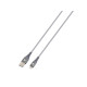 Skross USB-A to Lightning Cable, Metal Braiding, 1.2 m, Grey