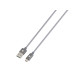 Skross USB-C to USB-A Cable, Metal Braiding, 1.2 m, Grey