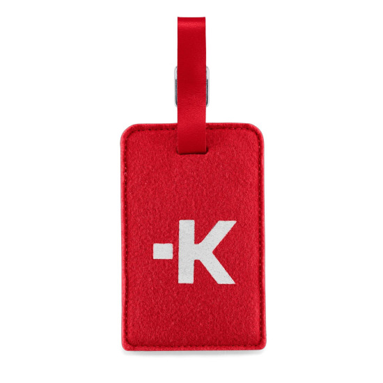 Етикетник за багаж Skross Luggage Tags, Карта за контакт, Червен