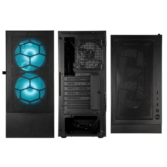 Case Kolink Observatory MX Mesh ARGB TG Mid-Tower, Black