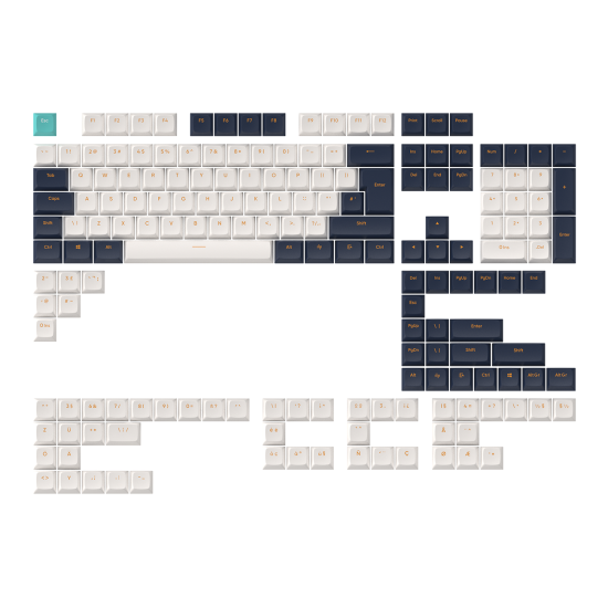 Keycaps Dark Project - Navy Blue ANSI & ISO