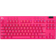 Геймърска механична клавиатура Logitech G Pro X TKL Lightspeed Tactile Switch, Magenta