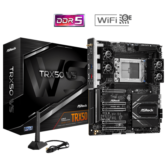 Motherboard ASROCK TRX50 WS, Socket sTR5, ATX, 4xDDR5