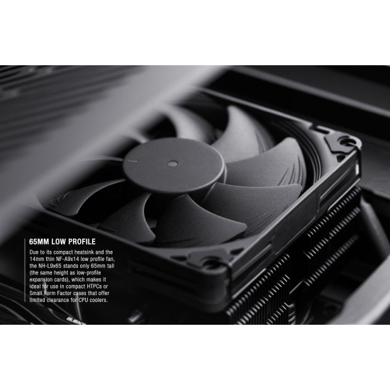 CPU Cooler Noctua NH-L9x65 chromax.black - LGA1851/1700/1200/AM5