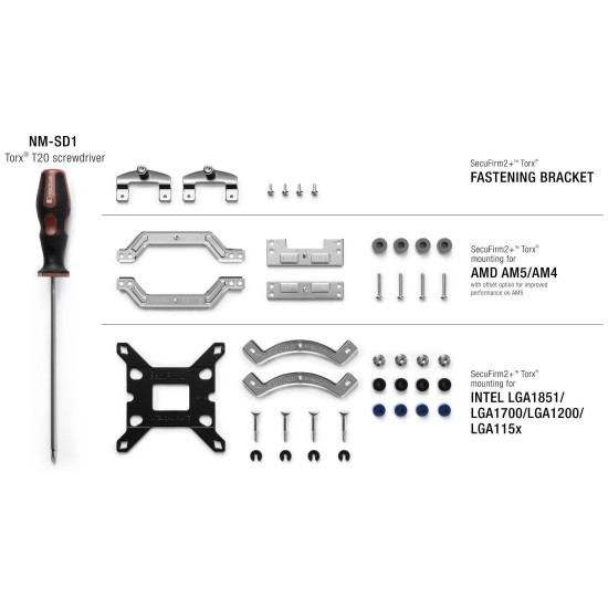 Mounting kit Noctua NM-M1-MP83, Multi-socket SecuFirm2+