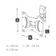 Hama TV Wall Bracket, Swivel, Tilt, 122 cm, 48