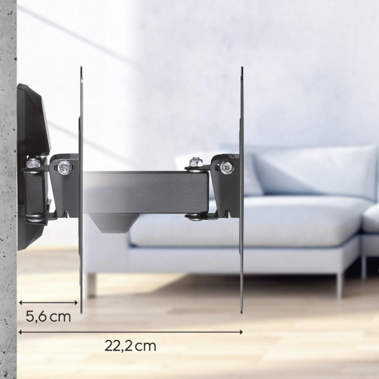 Hama TV Wall Bracket, Swivel, Tilt, 122 cm, 48