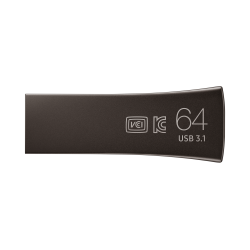 USB памет Samsung BAR Plus, 64GB, USB-A, Titanium Gray