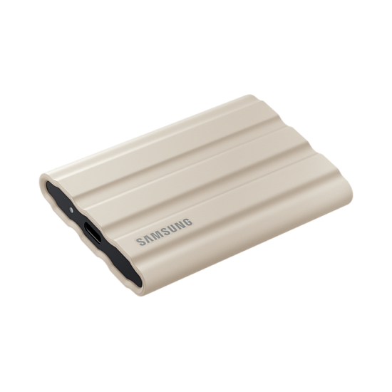 External SSD Samsung T7 Shield, 1TB USB-C, Moonrock Beige