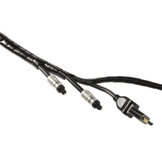 Hama Flexible Spiral Cable Conduit, Universal, 7.5 - 30 mm, 2.5 m, 220994