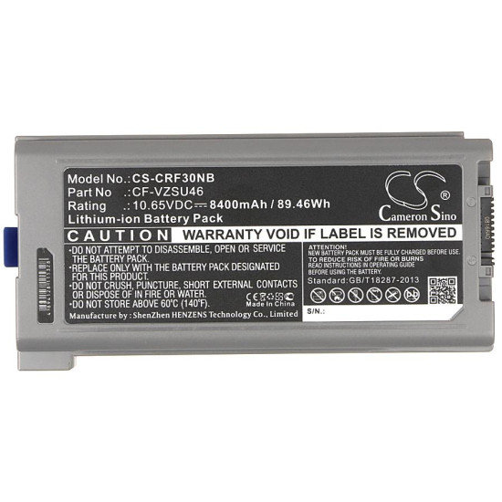 Laptop Battery for Panasonic Toughbook CF-30, CF-31, CF-53  CF-VZSU46   10,65V 8400mAh CAMERON SINO
